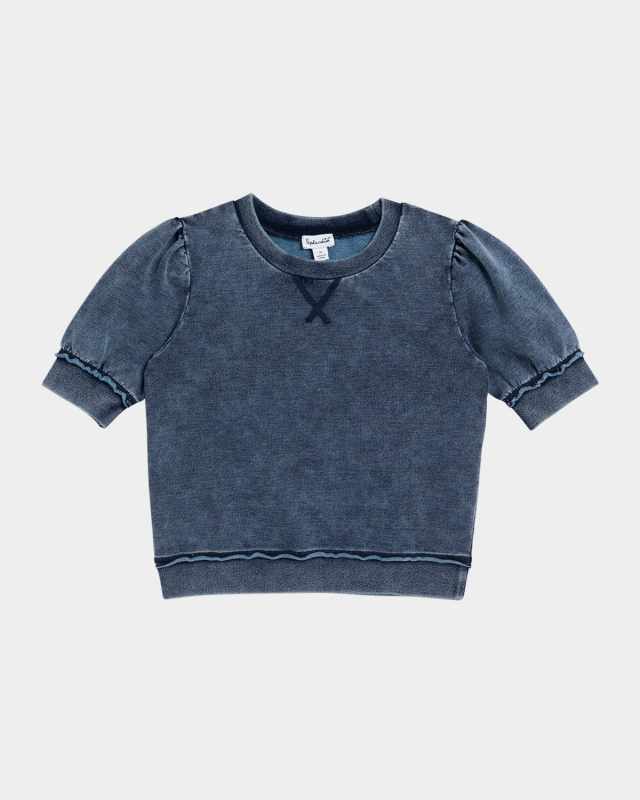 Girl's Shades Of Blue Top, Size 8-14